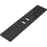 Lego základ vlaku 6 x 28, černá (4093b BLACK)